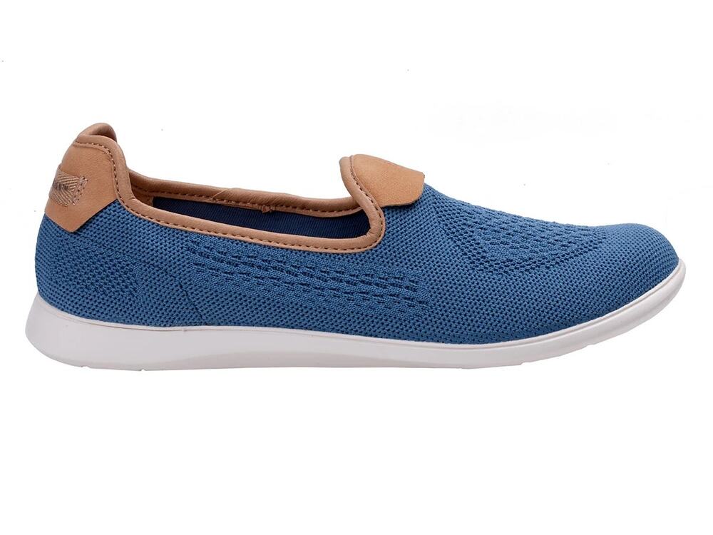 Revitalign‎ Antigua Knit Women's Casual Flat Sneaker Bluestone Size 6